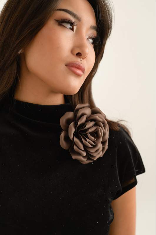 Американка из полупрозрачного трикотажа с блеском