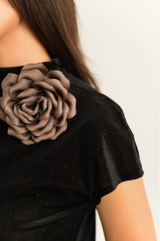 Американка из полупрозрачного трикотажа с блеском