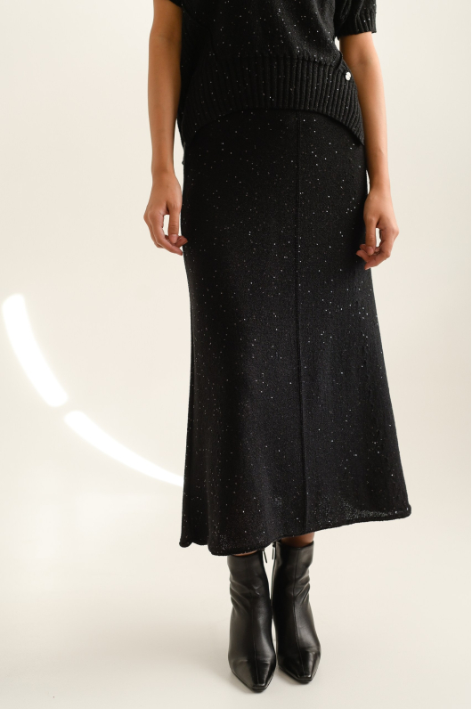 Костюм из тонкого трикотажа с блеском