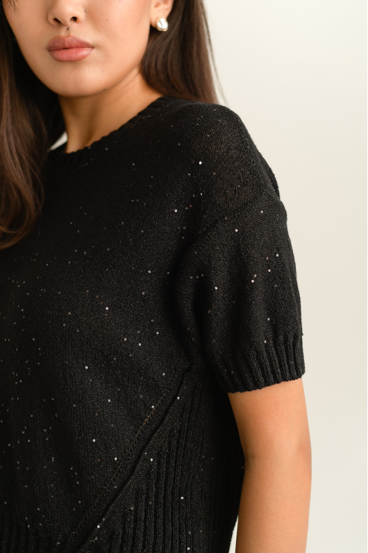 Костюм из тонкого трикотажа с блеском