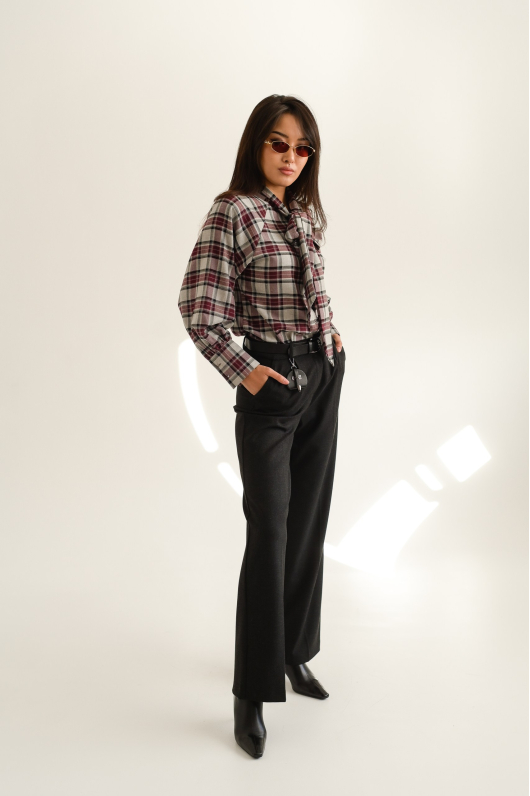 Брюки из теплой ткани классические