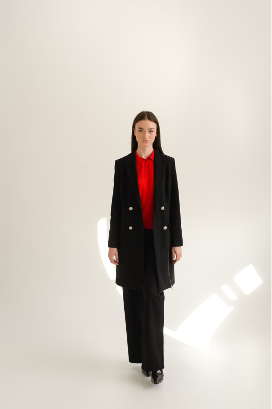 Брюки из плотного трикотажа