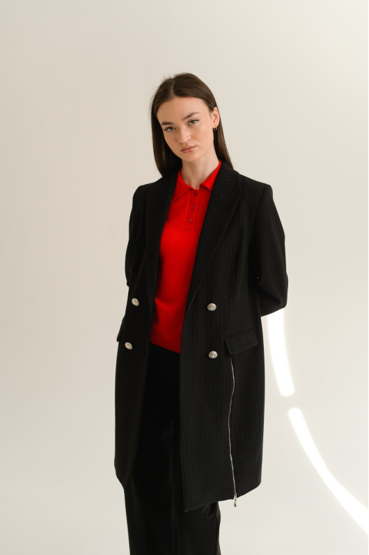 Пальто удлиненное