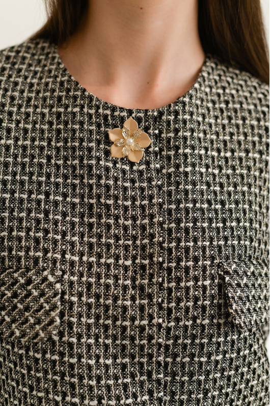 Жакет из твидовой ткани в стиле Coco Chanel