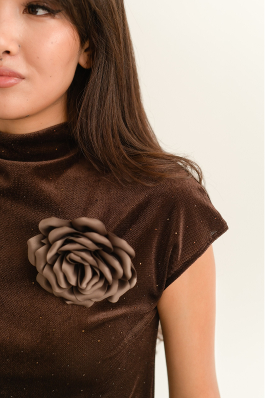 Американка из полупрозрачного трикотажа с блеском