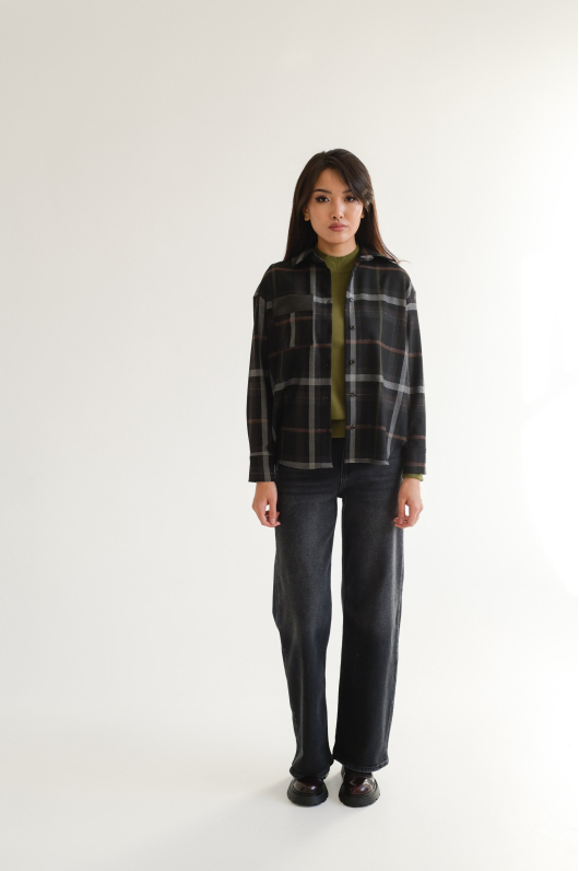 Рубашка в крупную клетку