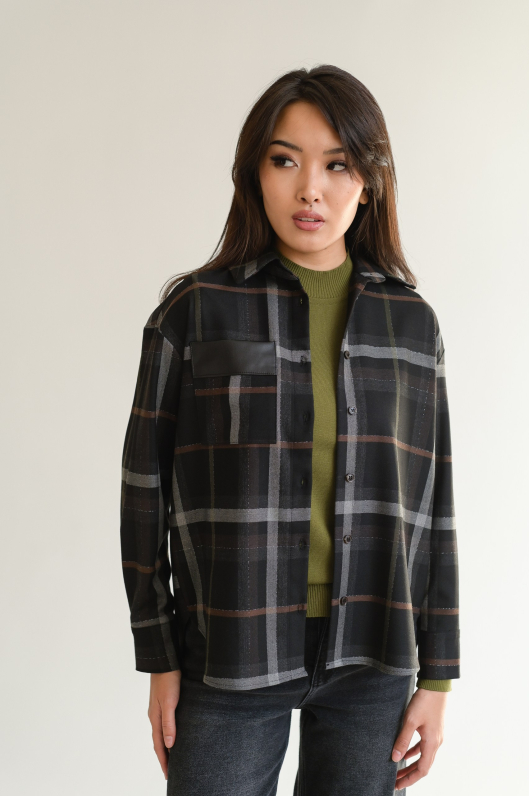 Рубашка в крупную клетку