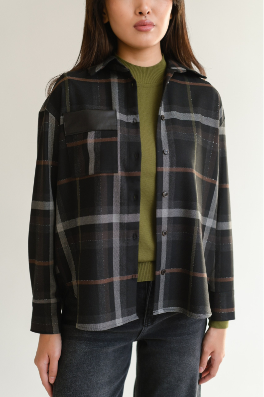 Рубашка в крупную клетку