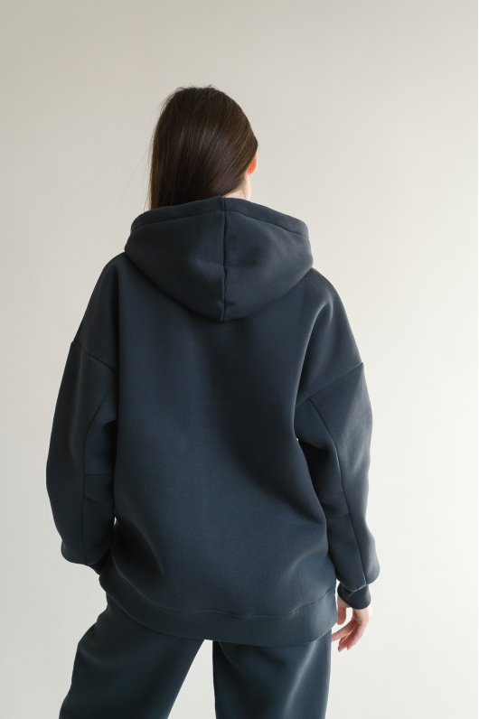 Костюм спортивный на флисе с капюшоном 