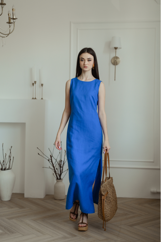 Сарафан из льна