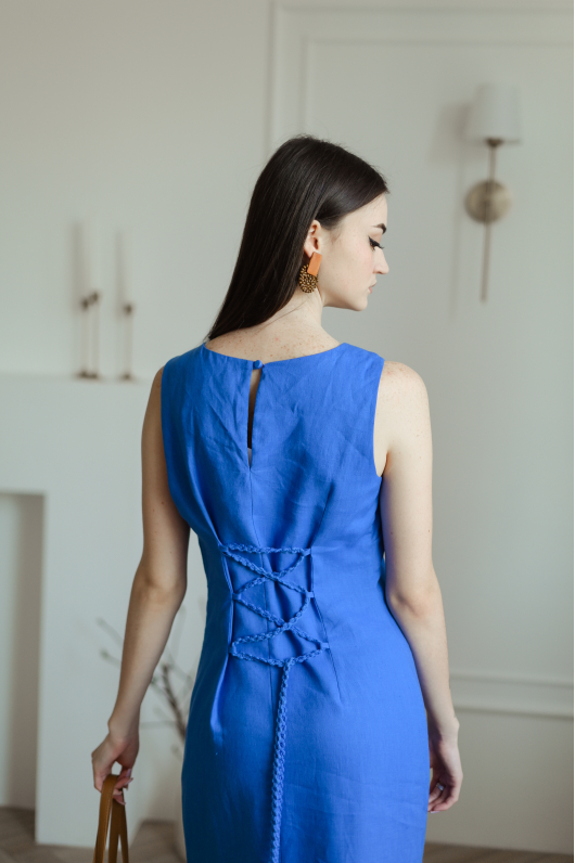 Сарафан из льна