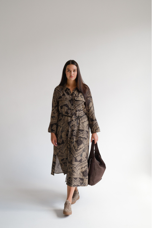 Платье с узорами в линейке Xl