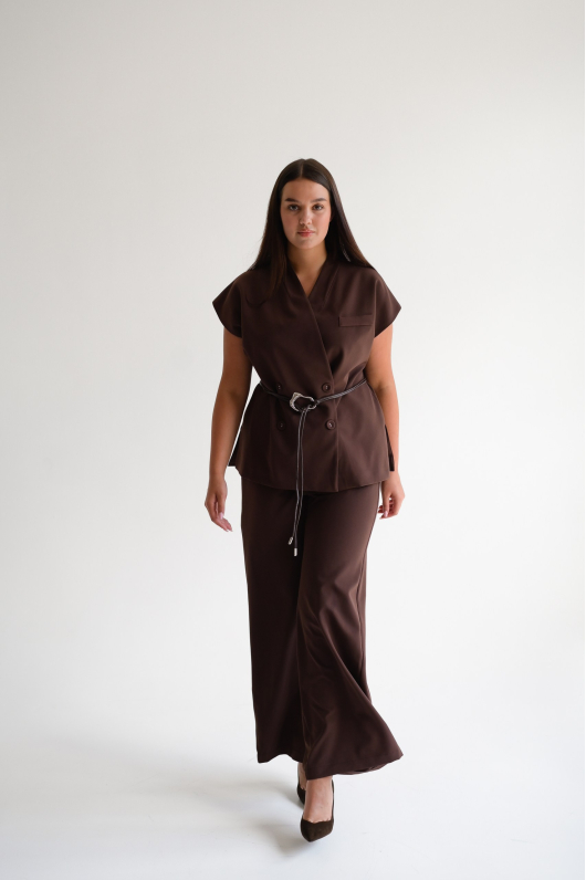 Костюм брючный в линейке Xl