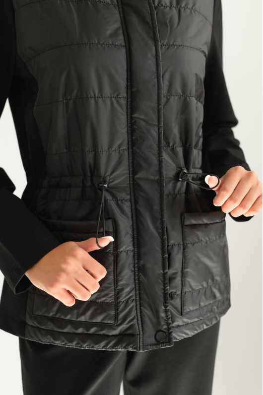 Костюм брючный двойка со вставкой из плащовка 