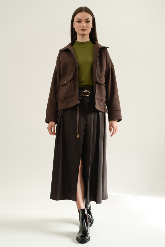 Юбка расклешенная длины миди 