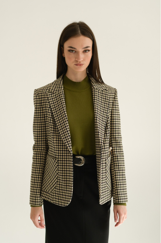 Жакет в клетку 