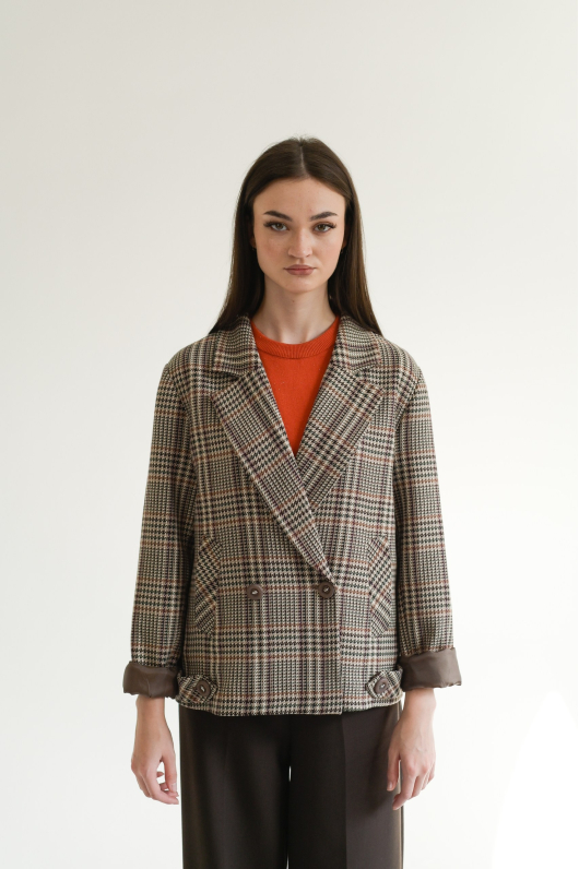 Жакет в клетку 