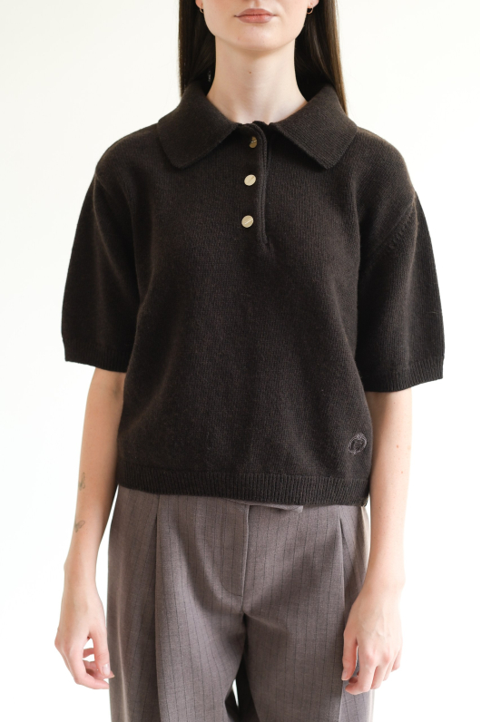 Поло из плотного трикотажа