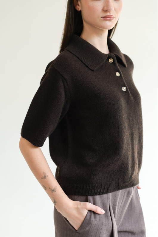 Поло из плотного трикотажа