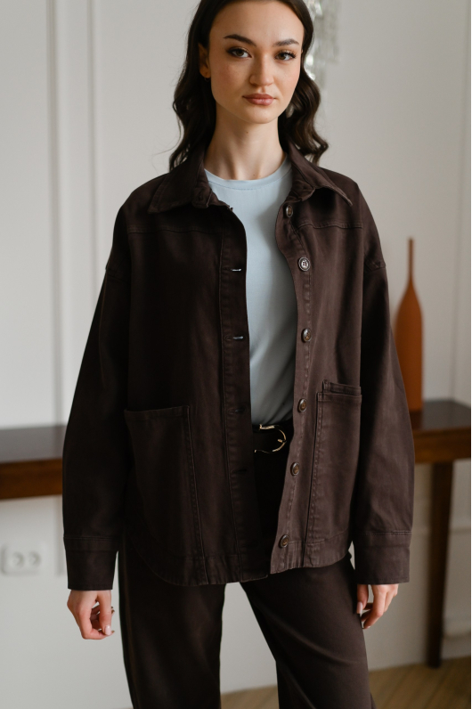 Костюм брючный из денима