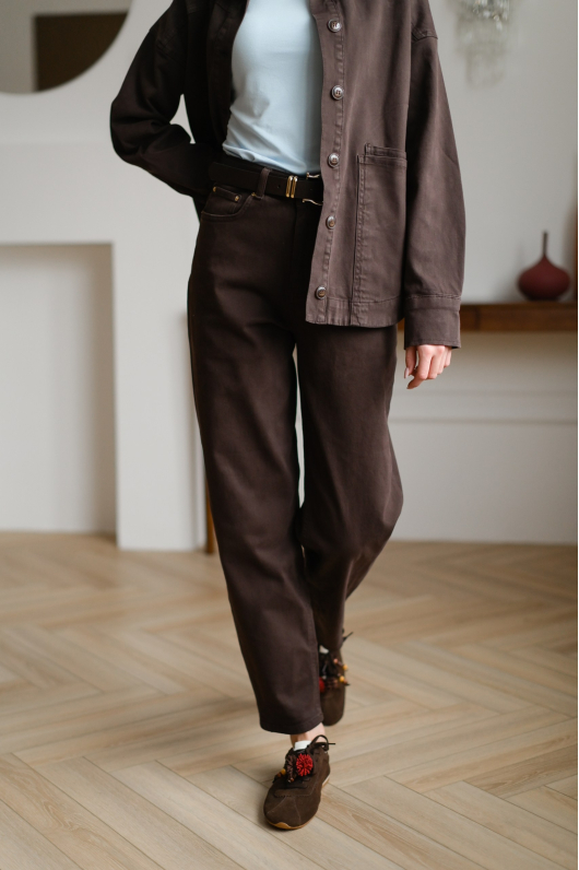 Костюм брючный из денима