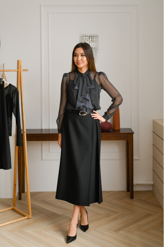 Юбка длины миди 