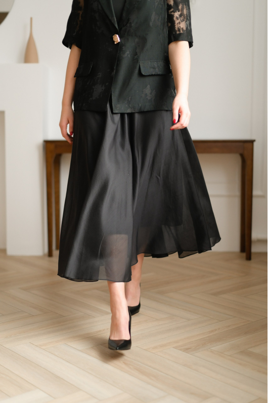 Костюм 3-ка с полупрозрачным жакетом