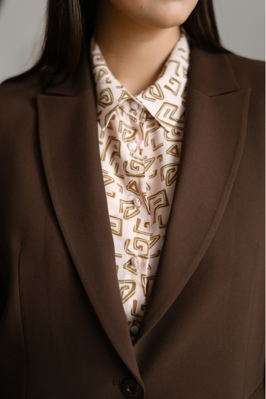 Костюм 2-ка в шоколадном цвете 