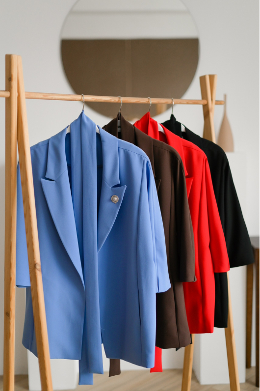 Жакет под пояс из легкой ткани