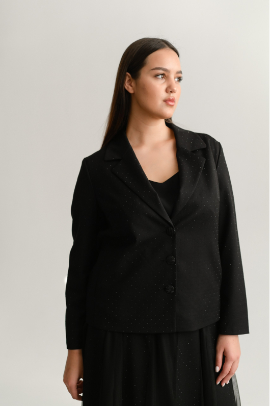 Костюм юбочный с элементами прозрачности