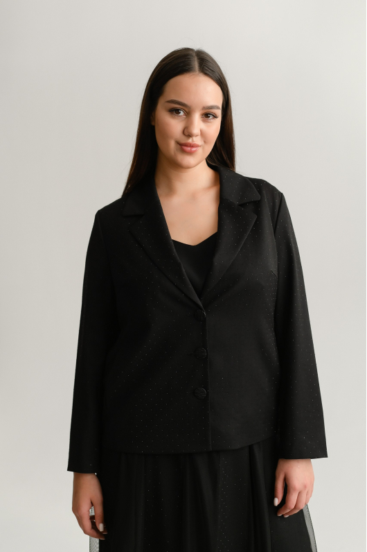 Костюм юбочный с элементами прозрачности