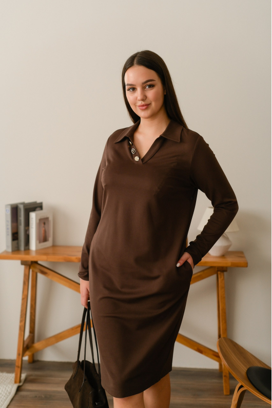 Платье из трикотажа 