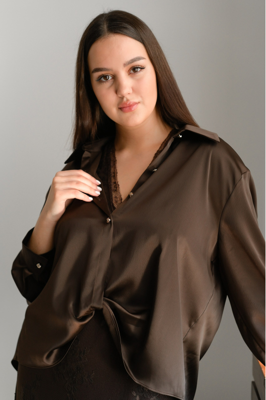 Платье 2-ка из струящейся ткани с ажуром