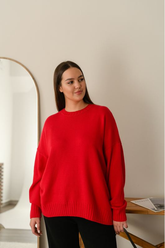 Свитер из мягкого трикотажа