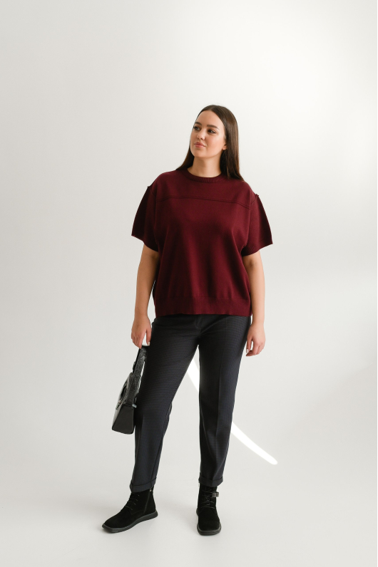 Брюки в мелкую клетку