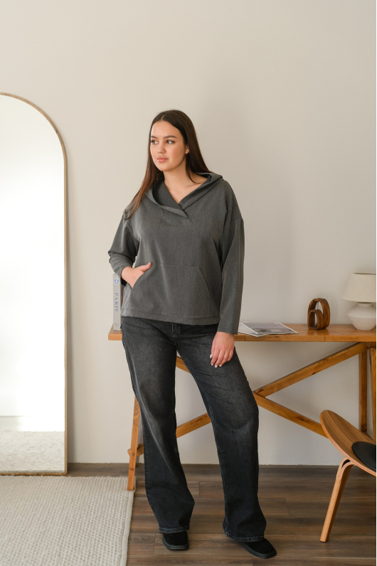 Рубашка с капюшоном от итальянского производителя 