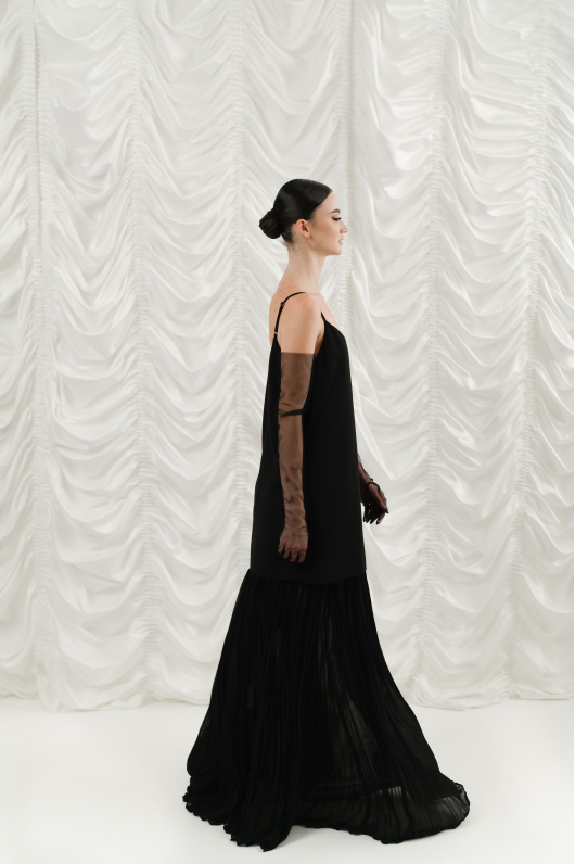 Платье комбинация  длины макси 