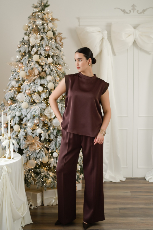 Блуза из струящейся ткани